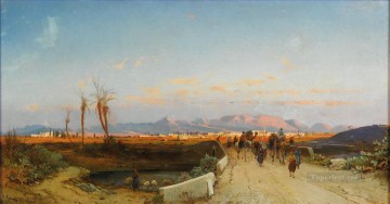 ニコシア・ヘルマン・デヴィッド・サロモン・コッローディのオリエンタリストの風景 Oil Paintings